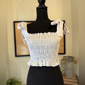 Choosy smocked Skye tank top